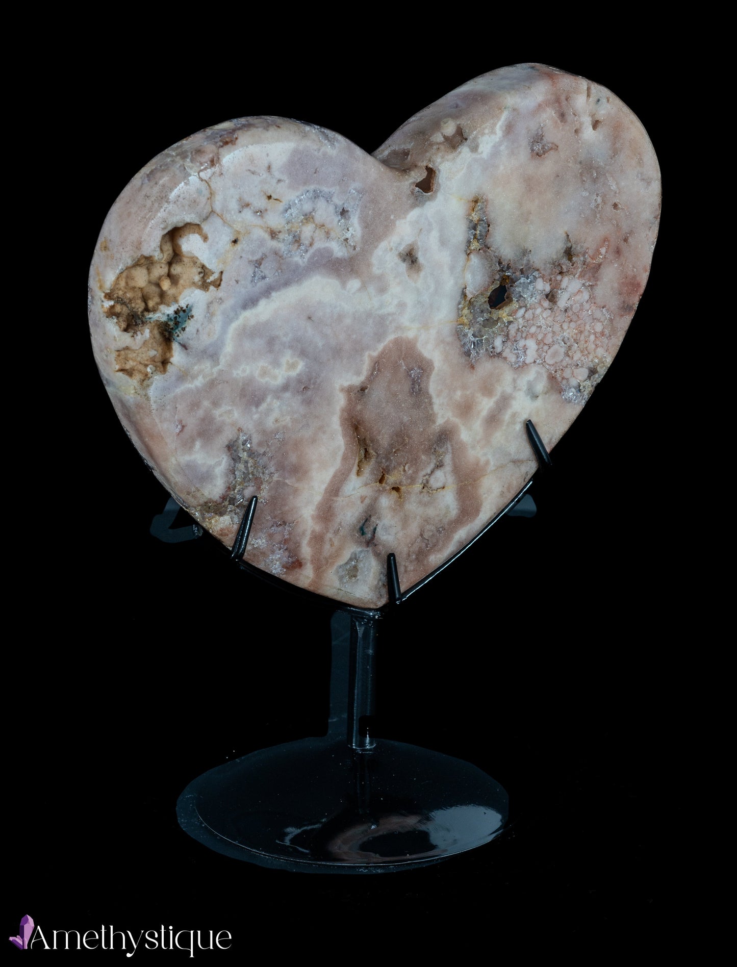 Heart-shaped Amethyst Slab - Áurea