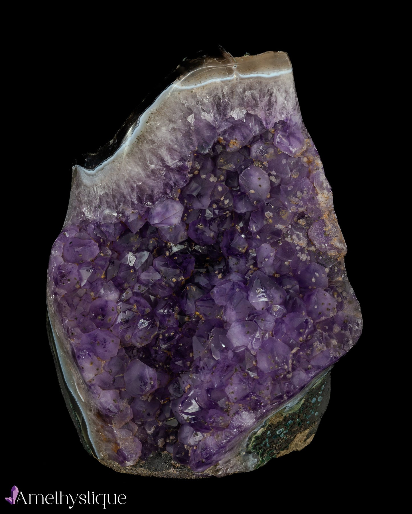 Amethysts with Agate borders - Dolores