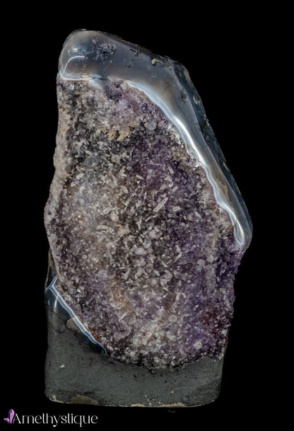 Amethysts with Agate borders - Eloísa
